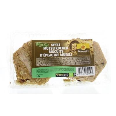 Zonnemaire Spelt mueslikoeken bio 240 Gram