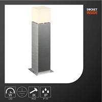 SLV 1000345 SQUARE POLE 60 Staande buitenlamp E27 RVS - thumbnail