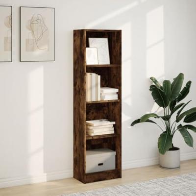 Boekenkast 40x24x143 cm bewerkt hout gerookt eikenkleurig Boekenkast 40x24x143 cm bewerkt hout gerookt eikenkleurig