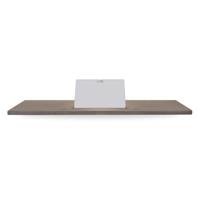 Looox Wood collection bath shelf 88cm met houder mat wit eiken mat wit wbshelf88mw - thumbnail