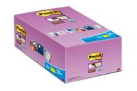 Memoblok Post-it 655 Super Sticky 76x127mm geel 14+2 gratis - thumbnail