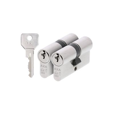 AXA AXA Security SKG** dubbele veiligheidscilinder gelijksluitend (2x) 30-30 mm - vernikkeld