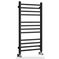 Designradiator Sapho Metro 45x89cm Mat Zwart - thumbnail