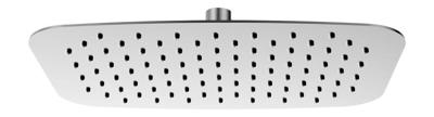 UFO ovale hoofddouche 300x200x2 geborsteld staal UFO ovale hoofddouche 300x200x2 geborsteld staal