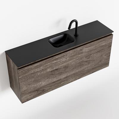 MONDIAZ OLAN 120cm toiletmeubel dark brown. LEX wastafel urban midden 1 kraangat MONDIAZ OLAN 120cm toiletmeubel dark brown. LEX wastafel urban midden 1 kraangat