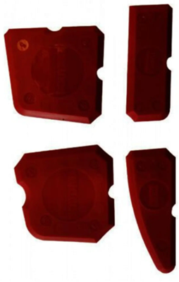 Soudal 153314 afstrijkplaatjes silic | 4st - 153314