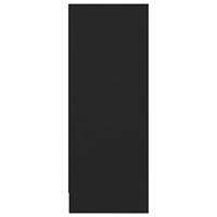 Schoenenkast 31,5x35x90 cm spaanplaat zwart - thumbnail