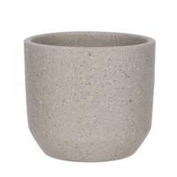 Mica Decorations Bloempot Quinn 18 Cm Keramiek Taupe - thumbnail