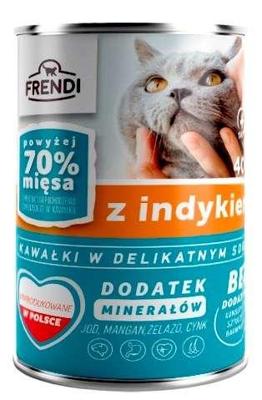 FRENDI with Turkey chunks in delicate sauce - nat kattenvoer - 400g