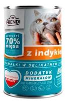 FRENDI with Turkey chunks in delicate sauce - nat kattenvoer - 400g - thumbnail