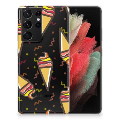 Samsung Galaxy S21 Ultra | Siliconen Case | Icecream