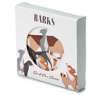 Barks Hond Set 4 Onderzetters