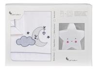 Interbaby lakenset wieg Maan 152 x 102 cm katoen - thumbnail