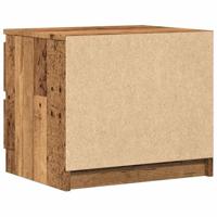 Nachtkastjes 2 st 50x40x43.5 cm bewerkt hout oud houtkleurig - thumbnail