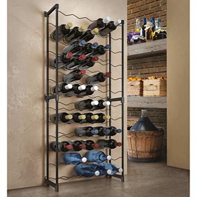 Tomado-Metaltex chianti wijnrek voor 30 flessen 68x50x26 cm zwart Tomado-Metaltex chianti wijnrek voor 30 flessen 68x50x26 cm zwart