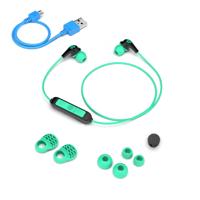 JLab JBuds Pro Bluetooth Wireless Earbuds, in-ear hoofdtelefoon met 10 mm titanium drivers en geluidsisolatie, incl. Gel-oordopjes en Cush-Fin-oordopjes voor optimale pasvorm (Blauwgroen) - thumbnail