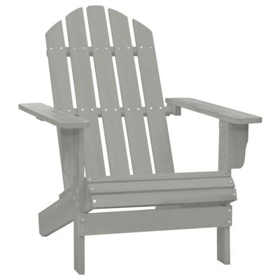 VidaXL Tuinstoel hout grijs VidaXL Tuinstoel hout grijs