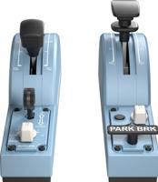 Thrustmaster TCA Quadrant Add-On Airbus Edition Vliegsimulator rem- en landingskleppen PC Blauw - thumbnail