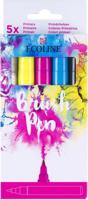 Bruynzeel Ecoline brush pen set primair, 5 kleuren - thumbnail
