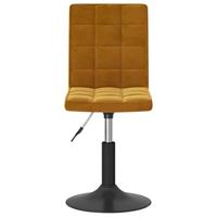 Eetkamerstoelen draaibaar 2 st fluweel bruin - thumbnail