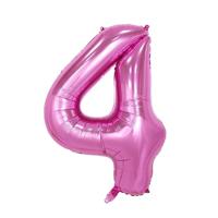 2 stuks 40 inch aluminium folie nummer ballonnen verjaardag bruiloft verlovingsfeest decor Kids bal Supplies (4-Rose rood) - thumbnail