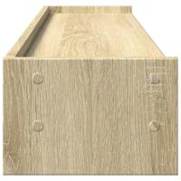 Monitorstandaard 100x24x16 cm bewerkt hout sonoma eikenkleurig - thumbnail