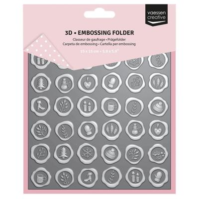 Vaessen Creative • embossing folder wax zegels 15x15cm