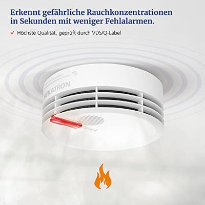 Hekatron Genius Plus X 2020 Draadloze rookmelder Incl. batterij (10 jaar), Naar draadloos om te zetten werkt op batterijen (Ø x h) 104 mm x 48 mm