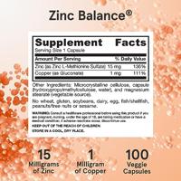 Zinc Balance 15mg Jarrow Formulas 100caps - thumbnail