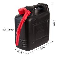 Hünersdorff Fuel canister plastic 10 ltr black - thumbnail