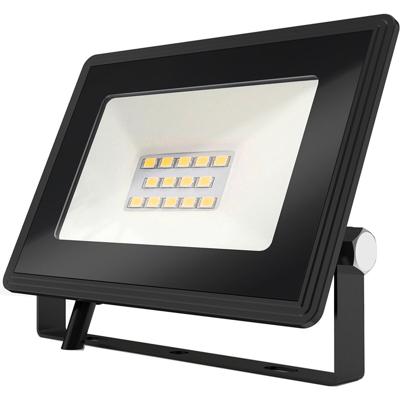 LED Bouwlamp 10W - Natuurlijk Wit 4000K - Waterdicht IP65 - Mat Zwart