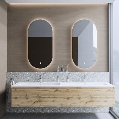 Badkamermeubelset BWS Anubis 140cm 2 Laden Rustiek Eiken Met Wastafel (Naar Keuze) Badkamermeubelset BWS Anubis 140cm 2 Laden Rustiek Eiken Met Wastafel (Naar Keuze)