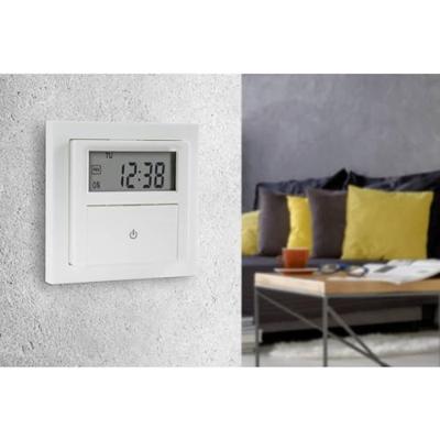 Sygonix SY-4504968 Inbouwtimer Digitaal Weekprogramma 1800 W Countdown-functie, Incl. opzetframe, START/STOP functie, Programmeerfunctie, Toevalsfunctie,