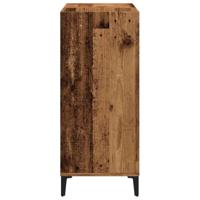 Platenkast 84,5x38x89 cm bewerkt hout oud houtkleurig - thumbnail