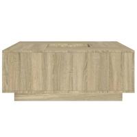 Salontafel 100x100x40 cm bewerkt hout sonoma eikenkleurig - thumbnail