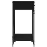 Wandtafel 100x39x78,5 cm bewerkt hout zwart - thumbnail