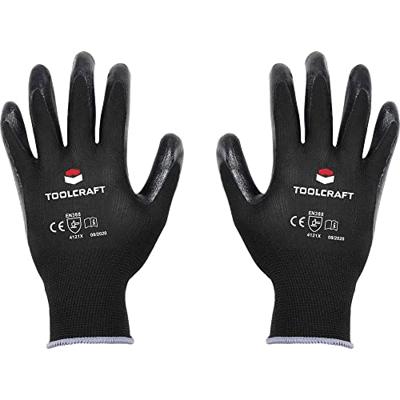 TOOLCRAFT TO-5621532 Polyester, Nitril Werkhandschoen Maat (handschoen): 9 Cat II 1 paar