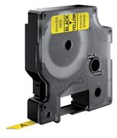 Dymo D1 tape 6 mm, zwart op geel - thumbnail
