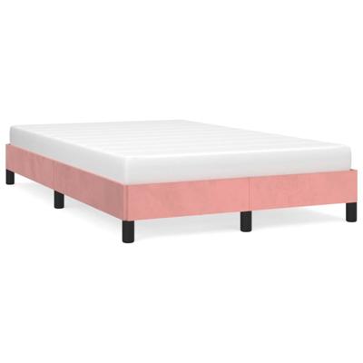 Bedframe fluweel roze 120x200 cm