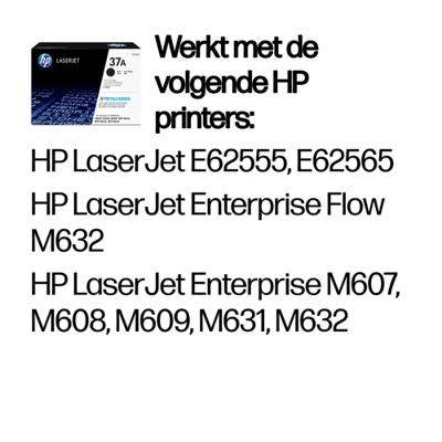 Toner HP 37A Negro Zwart - thumbnail