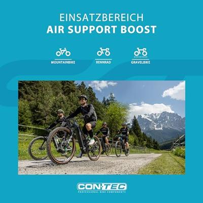 CONTEC hogedruk handpomp "air support booster". ct hand compressors air support boost black/blue - thumbnail