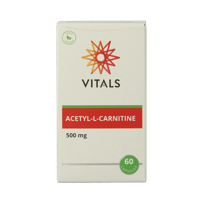 Vitals Acetyl-L-Carnitine 500mg 60 Vegetarische capsules - thumbnail