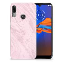 Motorola Moto E6 Plus | TPU | Siliconen hoesje | Marble Pink - Origineel Cadeau Vriendin - thumbnail