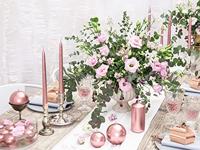 Drijvende Kaars Metallic Rose Goud (50st) - thumbnail