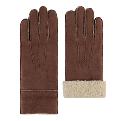 Lammy handschoenen dames met omgeslagen boord model Helsinki Lammy handschoenen dames met omgeslagen boord model Helsinki