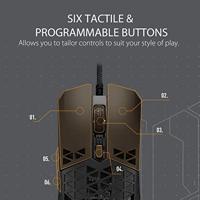 Asus TUF Gaming M4 Air Gaming-muis USB Optisch Zwart 6 Toetsen 16000 dpi - thumbnail