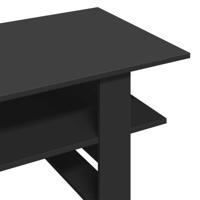 Salontafel 102x50x45 cm bewerkt hout zwart - thumbnail