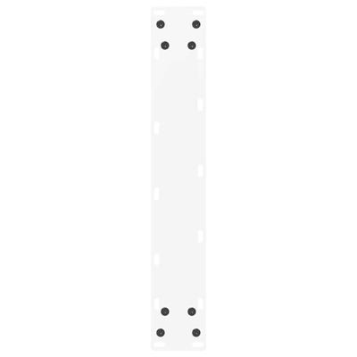 Bartafelpoten 2 st U-vormig 40x(100-101) cm staal wit