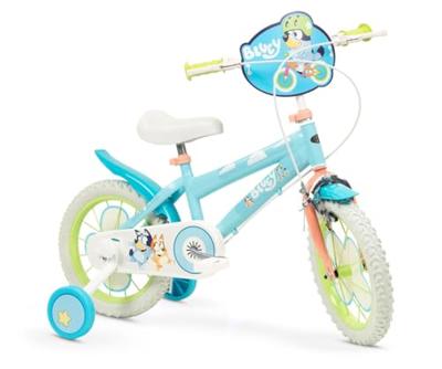 Kinderfiets Bluey 14" Blauw Groen Kinderfiets Bluey 14" Blauw Groen