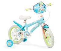 Kinderfiets Bluey 14" Blauw Groen - thumbnail